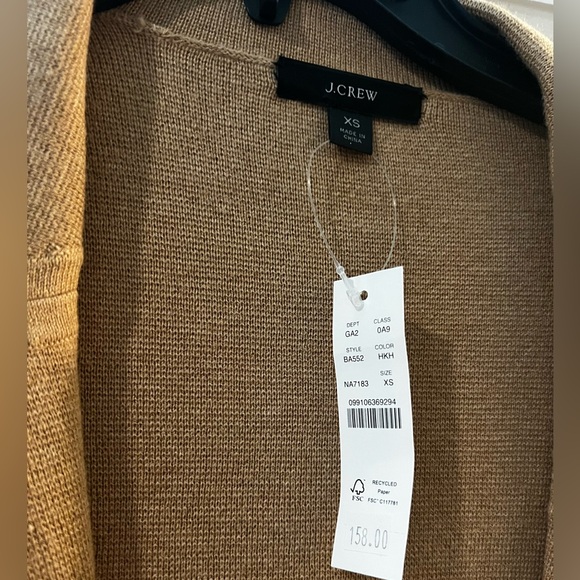 JCrew Tan Blazer / Sweater Jacket - Picture 4 of 4
